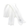 thumbnail image 1 of 90â€â€“160â€ Zipper ~ Long Arm Quilting Machine Zipper ~ YKK #5 Molded Plastic ~ Separating Color Black or White (1 Zipper/pack) (139 inch, White), 1 of 1