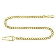 Charles-Hubert- Paris Brass Gold-Plated Pocket Watch Chain #3547-G