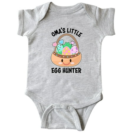 

Inktastic Omas Little Egg Hunter Gift Baby Boy or Baby Girl Bodysuit