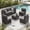 Grey, variant on STARY 7 Pieces Outdoor Conversation Set, Patio Sectional PE Rattan Furniture Set for Backyard, Blue
