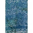 thumbnail image 4 of Bali Batik Head Scarf Chemo Scarves for Women Cancer Headwear Square Head Wrap (Teal Temple), 4 of 4
