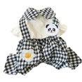 thumbnail image 2 of Cheers Pet Overalls Lattice Design Patchwork Fashion Dog Four-legged Jumpsuit Puppy Costume, 2 of 2