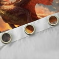 thumbnail image 4 of Castle Fairy Animal Dragon Black Out Curtains for Female Men Adults,Abstract Magical Wildlife Curtains Pack of 2 (42x63 Each),Orange Yellow Bedroom Curtains,Ultra Soft Home Decor, 4 of 6