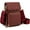 Burgundy, variant on Small Leather Crossbody Bag for Women with Guitar Strap Mini Crossover Bags & Shoulder Purses with 2 Card Slots