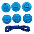 thumbnail image 1 of 2x Paddleboard Deck Rigging Kit D de 6 Piezas Y Cable de Choque Elástico , Kit de Fijación de Cubierta Infl DYNWAVEMX Parche de anillo en D para kayak, 1 of 8