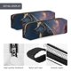 thumbnail image 4 of Easygdp Night Sky Wolf para Estuche de Lápices de Cuero, Estuche de Papelería de Cuero, Estuche de Gran Capacidad con Cremallera, 4 of 7