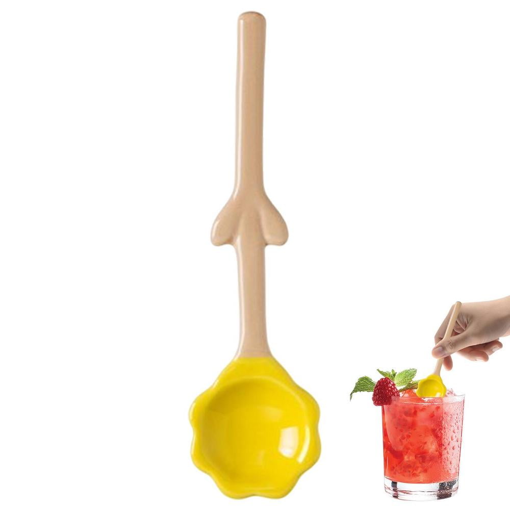 Tohuu Flower Spoons Soup Spoons Ceramic Chinese Soup Spoon Ceramic