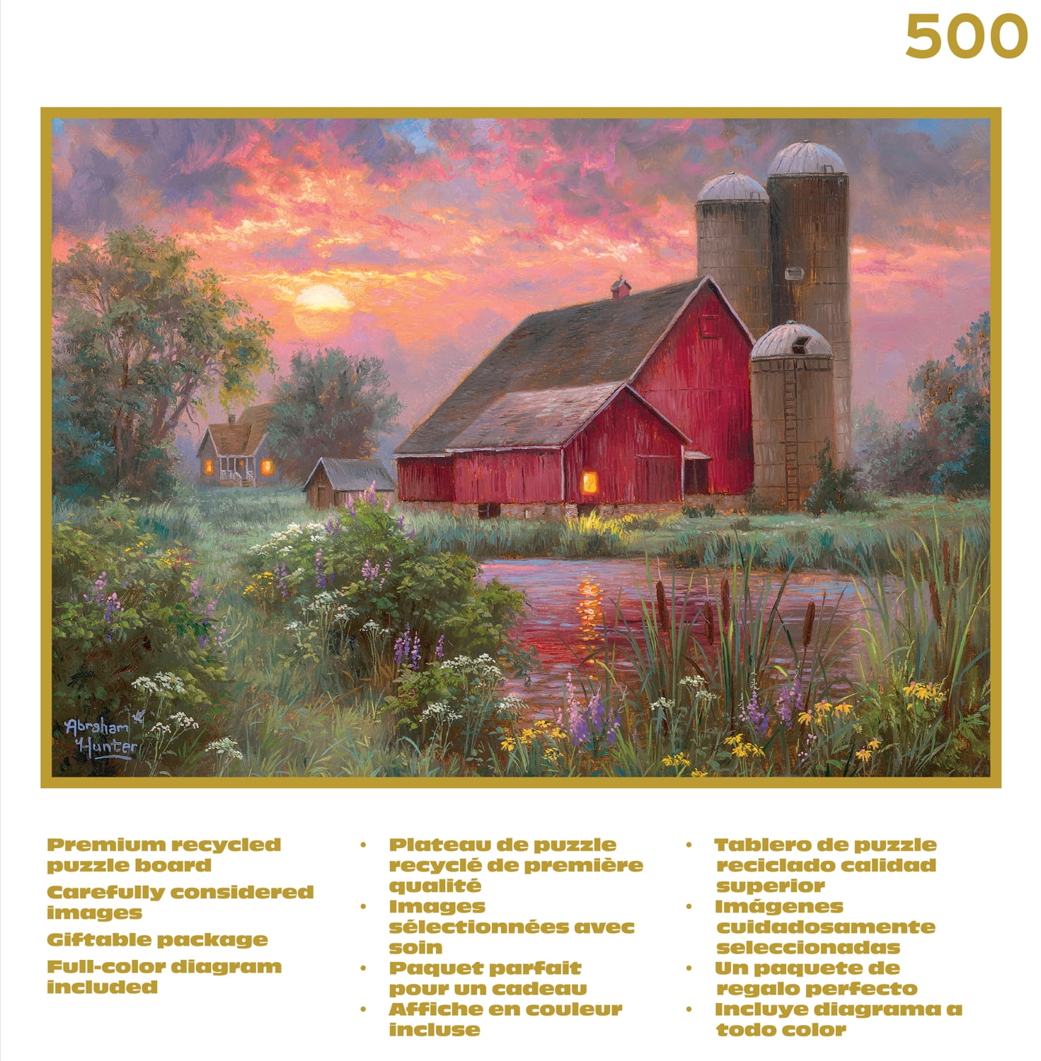 Buffalo Games End of Day 500-Piece Interlocking Jigsaw Puzzles for Adults Ages 14+