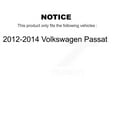 thumbnail image 2 of Positive Plus Front Rear Semi-Metallic Brake Pads Kit for Car 2012-2014 Volkswagen Passat KPF-100148, 2 of 8