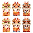 thumbnail image 2 of Yhmxh Décorations du Nouvel An Chinois 2025 Sac Rouge Mode Nouvel An Mariage Sac Rouge Pliable,6 Red Envelopes, 2 of 4