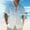 01 Blue, variant on Awdenio Mens T-shirt Gradient Shirt Linen Short Sleeved Lapel Pocket Beach Casual Cardigan Bottom Shirt Blouse For Summer Sport Soccer, and Daily Casual Wear