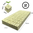 thumbnail image 4 of WDOplteas 50 Uds. Tapones Inicio Cubos Cultivo Lana para Cultivo Sin (30*25*25mm), 4 of 8