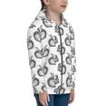 thumbnail image 5 of Kdxio Black Squirrel Pattern Kids Boys Girls Zip Up Hoodie 3D Printed Hooded Sweatshirt Hoody Coat with Pocket 7-12 Y-Small, 5 of 6