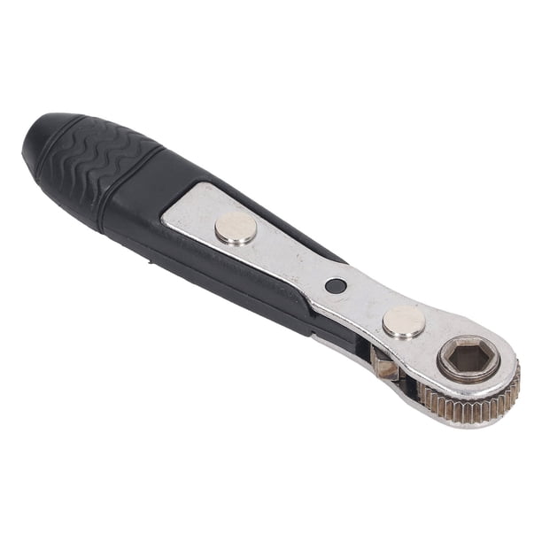 Destornillador de Trinquete, Llave Multifuncional DE 1/4/4 Pulgadas que absorbe el Trabajo de Trabajo mini Llave de Trinquete para el Garaje