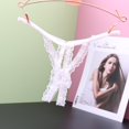 thumbnail image 4 of TrowBridge-bragas transparentes para mujer, ropa interior de encaje, tangas de entrepierna abierta, lazo dulce, lencería Sexy, Tanga erótico con cuentas, parte trasera en T, 4 of 4