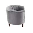 thumbnail image 3 of ACME Millephri Chaise en Velours Gris, 3 of 9
