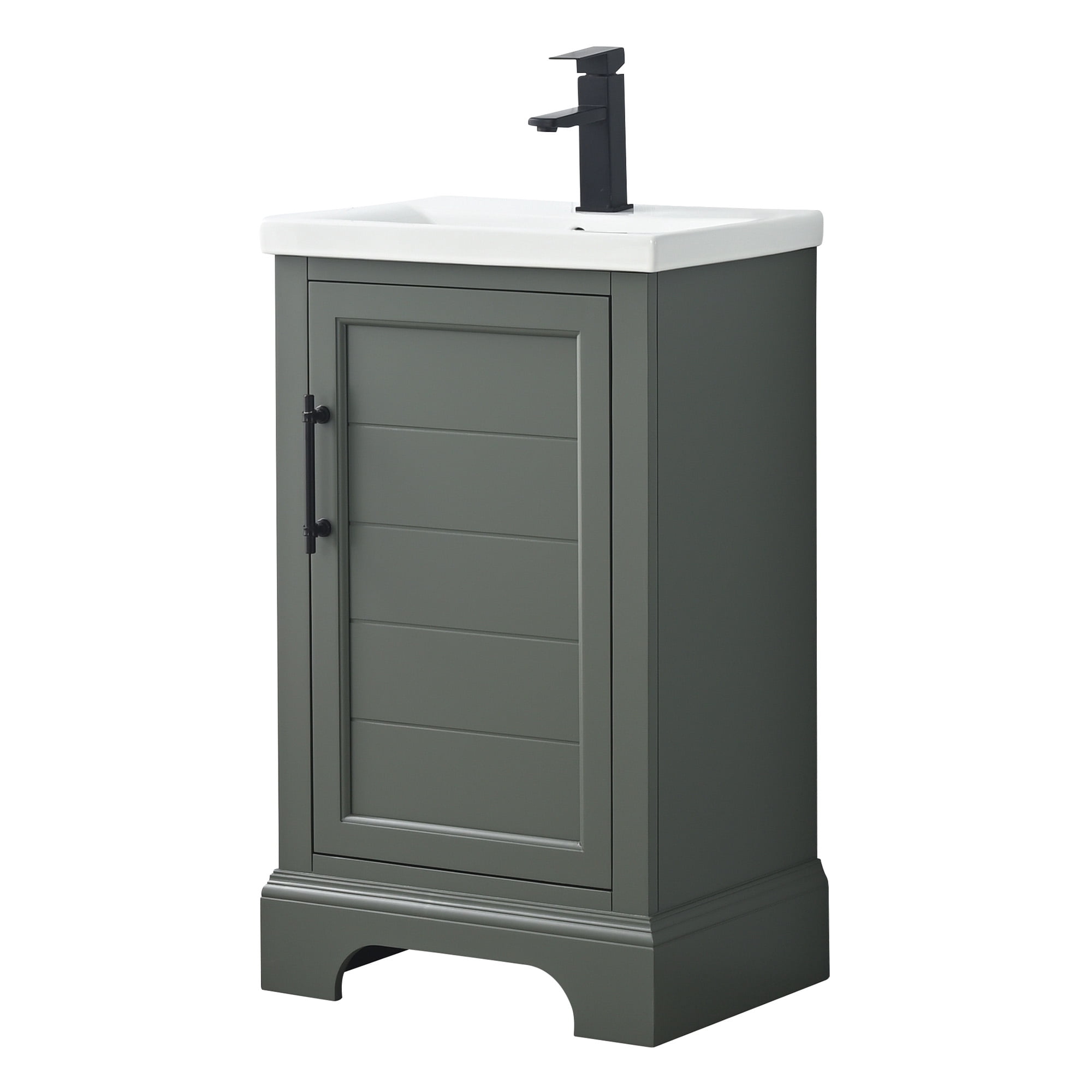 Vanity Art 20 Inch Single Bathroom Vanity with Sink and Top - Modern Freestanding Cabinet with Soft Closing Door