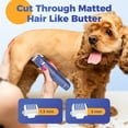 thumbnail image 4 of Oneisall 4 In 1 Dog Paw Trimmer for Small Dogs, N12 Low Noise 2 Speed Dog Grooming Kit Includes 3 Trimmer Heads & 1 Nail Grinder Head, Cordless Dog Clippers for Grooming & Dog Nail Grinder - Navy, 4 of 10