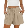 thumbnail image 2 of Womens Cotton Sweat Shorts Casual Summer Short Loose Elastic Waist Lounge Running Athletic Shorts with Pockets, 2 of 9