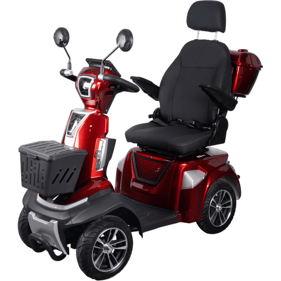Heavy Duty 4 Wheel Mobility Scooters for Seniors & Adults(LTL carry)