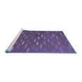 thumbnail image 2 of Ahgly Company Machine Washable Indoor Square Abstract Blue Contemporary Area Rugs, 7' Square, 2 of 4