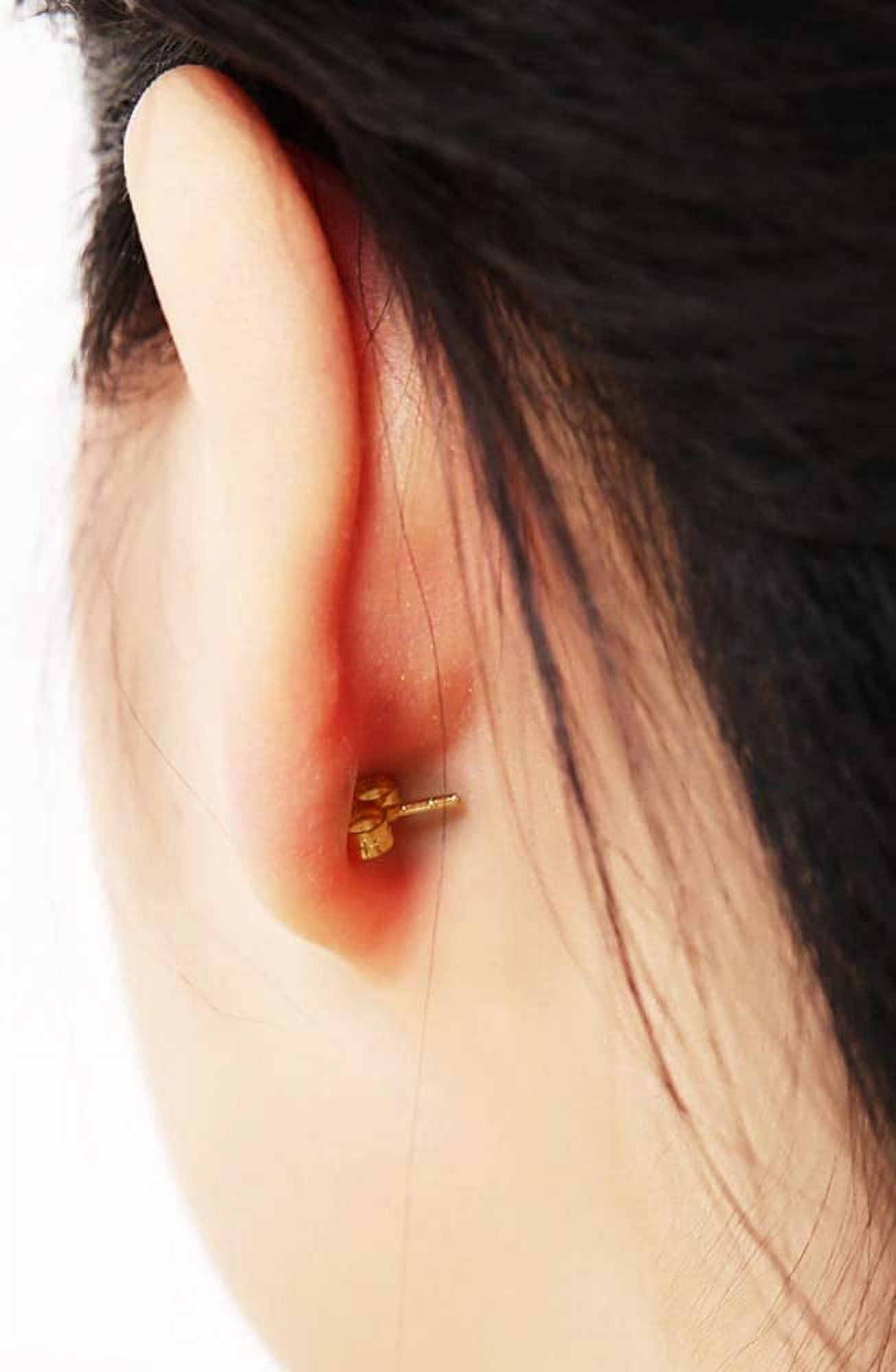 14k Gold Earring Backs For Droopy Ears Studs Earring Backs Replacements  Secure Safety for Studs 5mm 4 Pieces