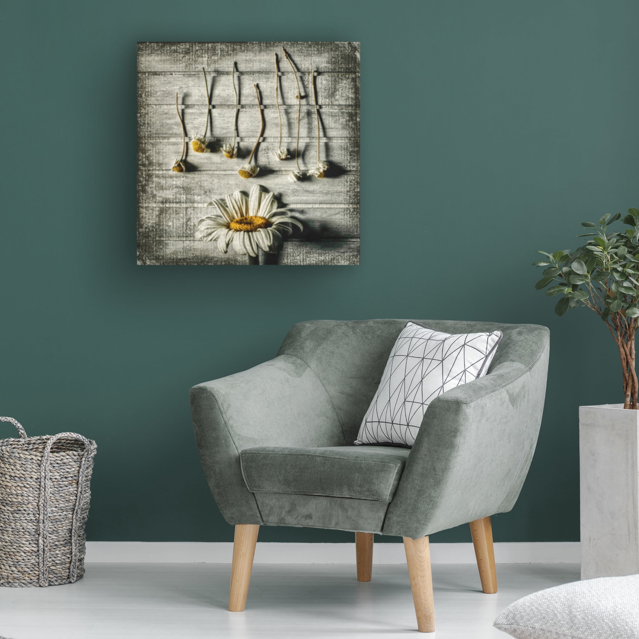 Canvas Wall Art - Jacqueline Van Bijnen 'Survival' Wall Art for Living Room, Bedroom, or Office Décor by Trademark Fine Art - 18 x 18 Inches