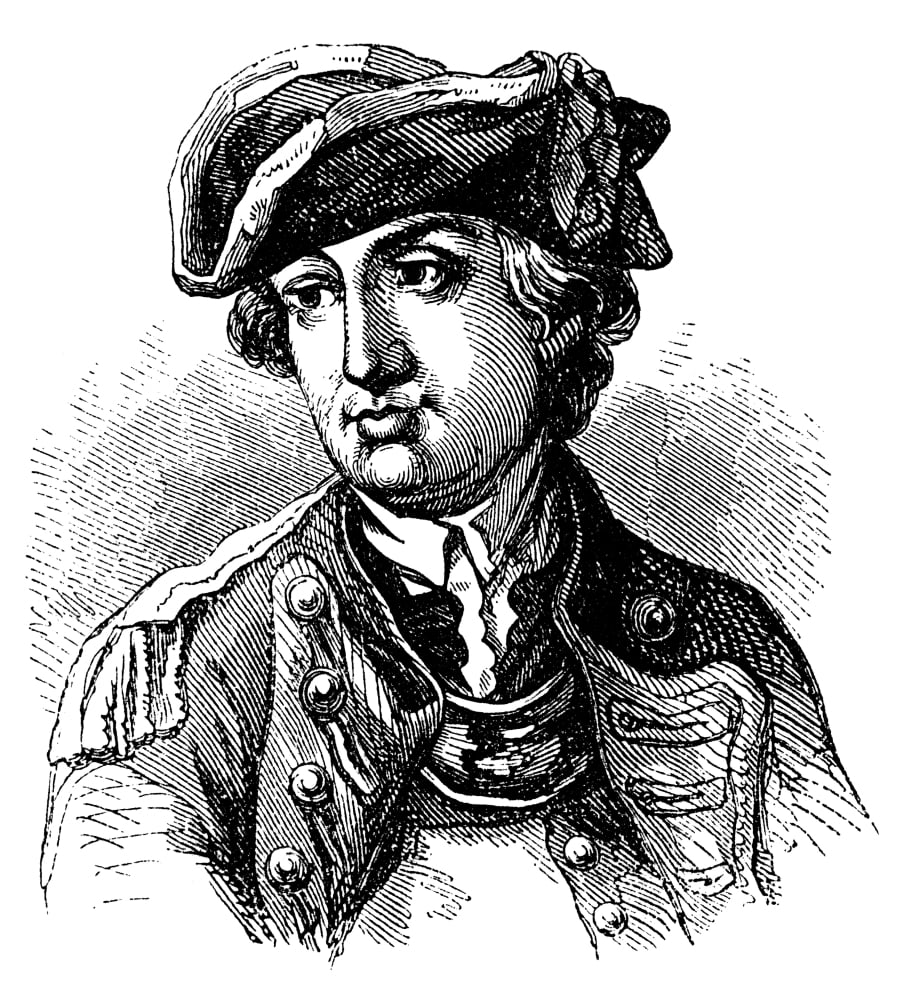 Charles Lee (17311782) Namerican Revolutionary General Wood Engraving