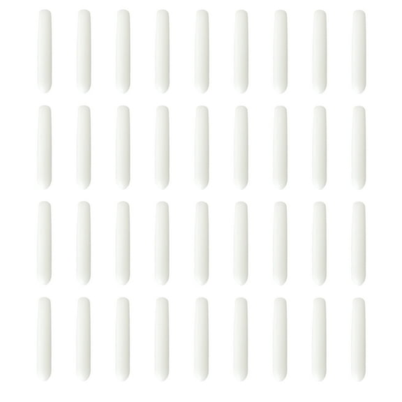 LOLIPPYY 500 Pieces Flexible White Rubber Thread End Caps for Wire Shelving and Safety