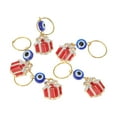 thumbnail image 5 of Unique Bargains 5 Hair Ring Pendants Christmas Elements Dreadlock Hair Clips Gold Tone Blue, 5 of 5