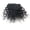 Natural Black, variant on Short African Curly Bangs Clip-In Hair Wigs for Black Women - 100% Brazilian Human Hair Extensions