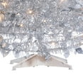 thumbnail image 5 of 4 ft. Pre Lit Warm White LED Pop up Silver Tinsel Tree, 5 of 5