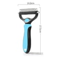 thumbnail image 2 of Cepillo para el pelo de mascotas, peine para el cuidado de mascotas, cepillo para el pelo de perros y gatos, rastrillo para perros enredados, peine para eliminar el pelo de perros y gatos, trompeta azul M oso de fresa Electrónica, 2 of 5