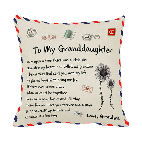 Billuyoard Funda de almohada Funda de almohada cuadrada de fibra Funda de cojín de sofá lavable con letras, Mom to Dor Type11 NO11
