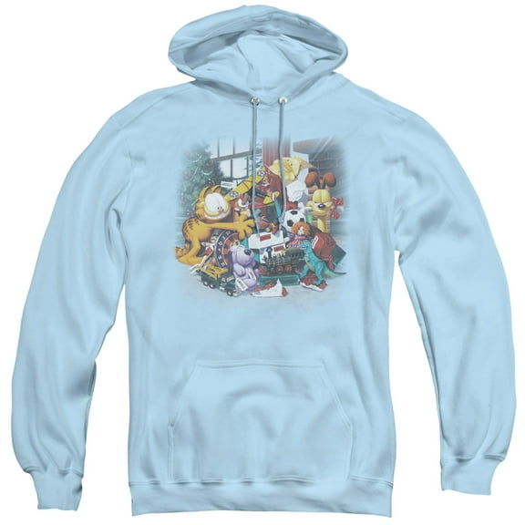 Garfield Mine! Adult Pullover Hoodie Sweatshirt Light Blue