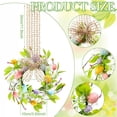 thumbnail image 3 of FXMLRLK 4Pcs Easter Kitchen Cabinet Wreath for Kitchen with Bows Spring Artificial Easter Egg Small Window Wreath for Window Door Farmhouse Easter Party Decorations, 3 of 7
