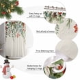thumbnail image 6 of Christmas Eucalyptus Leaves Shower Curtain, Winter Pine Fruit Xmas Berry Waterproof Fabric Shower Curtains with 12 Hooks, Bathroom Curtain Set for Bathroom Accessories Decor, 72 x 96 Inches, 6 of 9