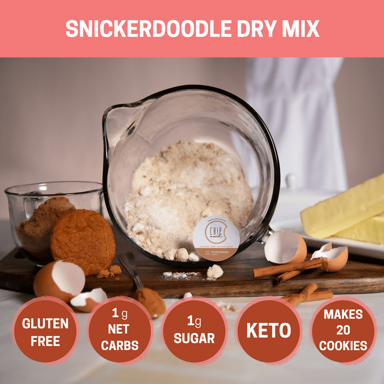 ChipMonk Cookie Mix, Snickerdoodle - Zero or Low Carb Keto
