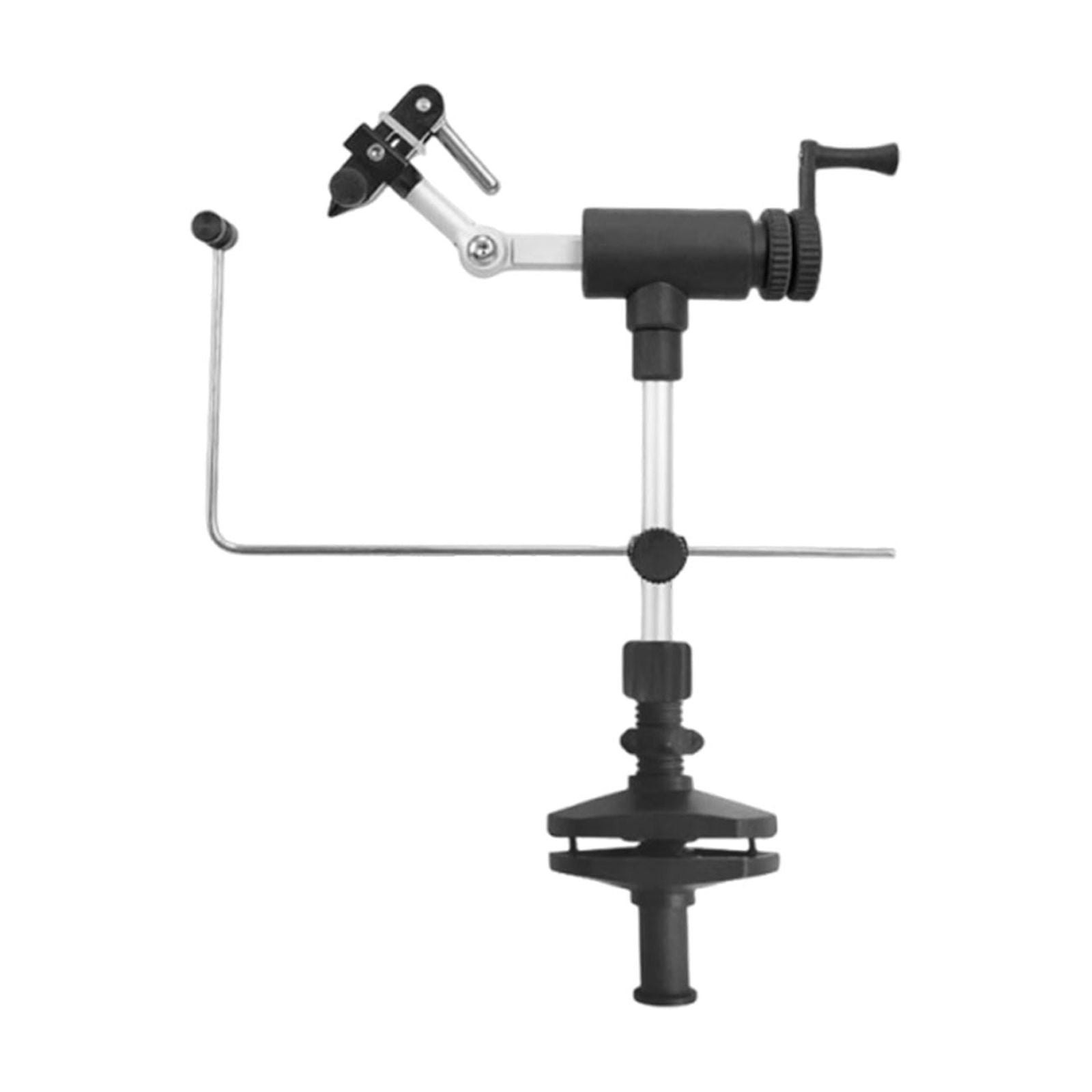 Wswqop Rotary Fly Tying Vise 360 Rotation Professional Portable for Fishing Enthusiasts