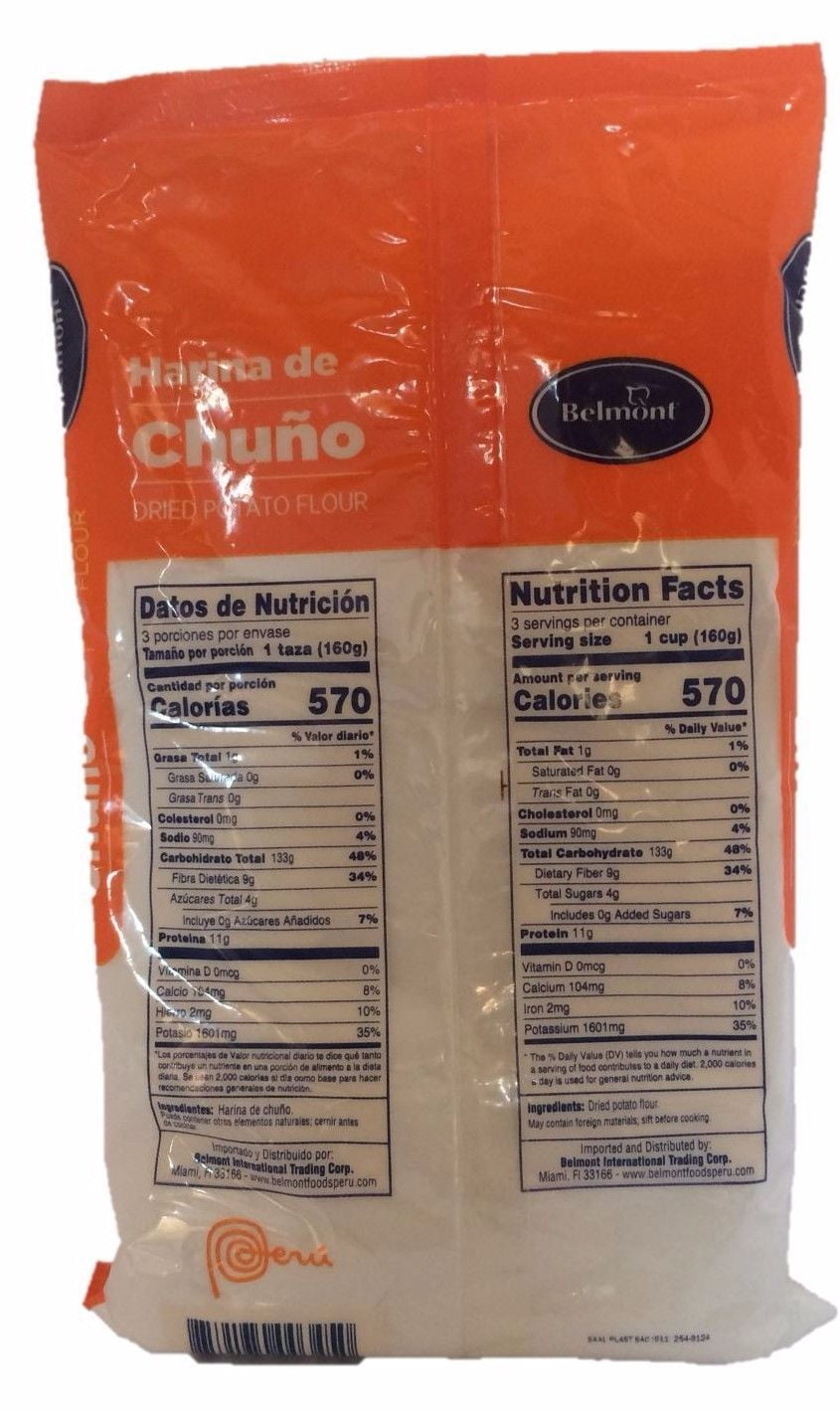 HARINA DE CHUNO-DRIED POTATO FLOUR 15 OZ BY BELMONT