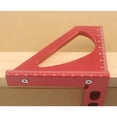 thumbnail image 6 of Line Ruler Woodworking Measuring Ruler Triangle Square Angle Measuring Tool Precision Accurate Triangle Ruler Tri-square Line Scriber Saw Guide, 6 of 9