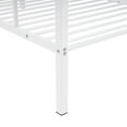 thumbnail image 6 of WEGFTDUOP Twin over Twin Metal Bunk Bed with Guardrail & Ladder - Heavy Duty Frame for Teens/Adults, Dorm & Bedroom,White, 6 of 11