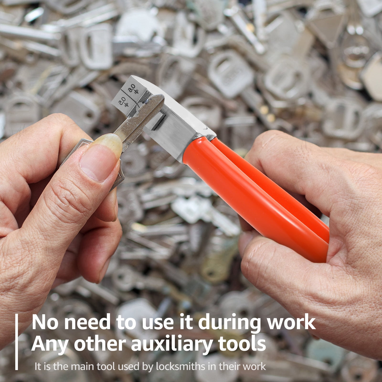 AEVXKHI Hard Alloy Steel Key Cutter Machine, Practical Key Cutter Tool, Multifunctional Key Cutting Pliers for Vehicles Cars Doors Key