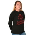 thumbnail image 4 of Keep Calm Carry A Camera Photographer Plus Size Long Sleeve Graphic Tee Shirt Brisco Brands 2X, 4 of 5