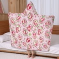 thumbnail image 5 of Strawberry Princess Pattern Hooded Bath Towel，60"x35" for Ages 3 To 12 Kids, Quick Dry Lightweight Soft Microfiber Hood Beach Towel Cover Up for Kids, 5 of 7