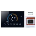 thumbnail image 4 of Termostato programable 95-240V 5 + 1 + 1 Pantalla táctil LCD de seis períodos con retroiluminación Función de bloqueo del Negro Sin wifi Abanopi Termostato, 4 of 5