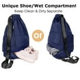 thumbnail image 3 of Bolsa de gimnasio bolsa de gimnasio con bolsillo exterior mochila de saco de gimnasio con cordón ajustable para mujeres y hombres Xemadio 221369-1, 3 of 9