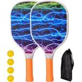 thumbnail image 1 of Raquetas de Pickleball XCF Incluye 2 raquetas y 4 Pelotas para principiantes Adultos Uso en interiores y exteriores Estilo E, 1 of 4