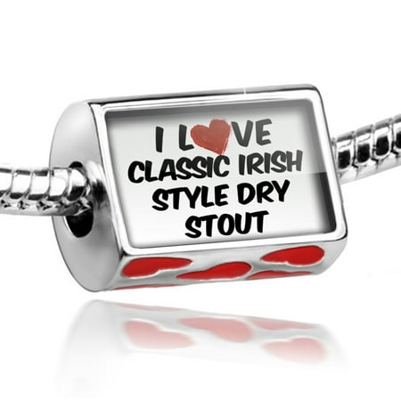 Darling Beads - Bead I Love Classic Irish Style Dry Stout Beer Charm Fits All European Bracelets
