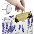 thumbnail image 3 of GZHJMY Lavender Flower Clipboards Acrylic A4 Letter Size Clipboards with Metal Clip for Nurses, Students, Teachers, Classroom, Office, 3 of 7